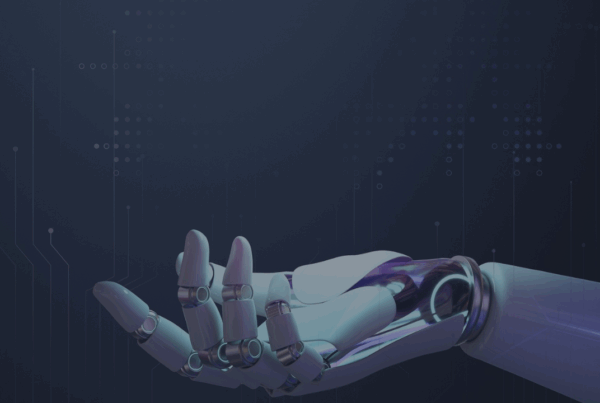 Dark blue background with a robot arm representing Atlas Ufo Robot in the foreground